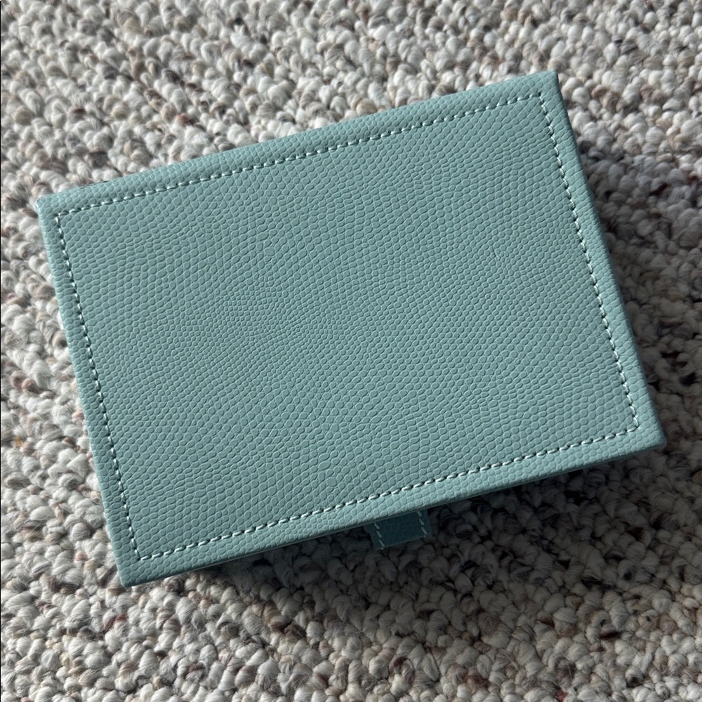 Pottery Barn Mint green pebble jewelry box